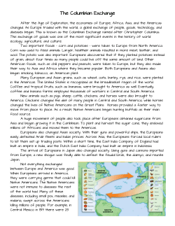 The Columbian Exchange