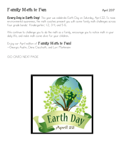 Earth Day Math Activities