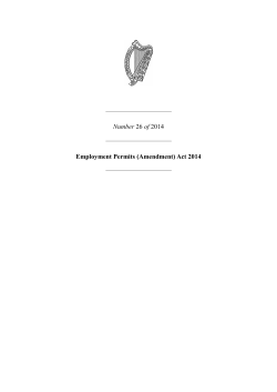 Employment Permits (Amendment) Act 2014