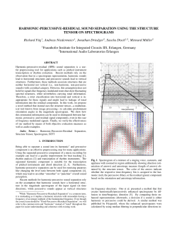 harmonic-percussive-residual sound separation using the structure