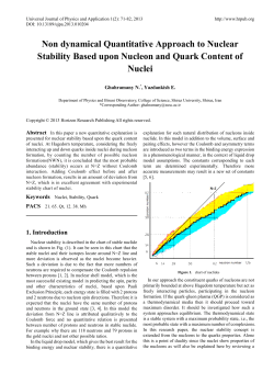 Non dynamical Quantitative Approach to Nuclear Stability Based