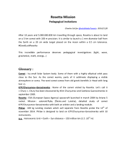 Rosetta Mission