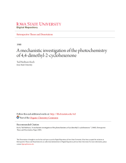 A mechanistic investigation of the photochemistry of 4,4-dimethyl