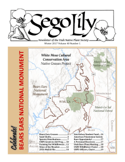 Celebrate! - Utah Native Plant Society