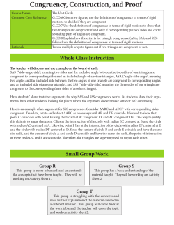 Congruency triangles for different levels.indd