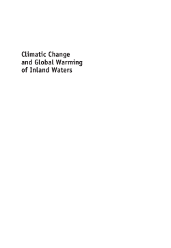 Climatic Change and Global Warming of Inland Waters