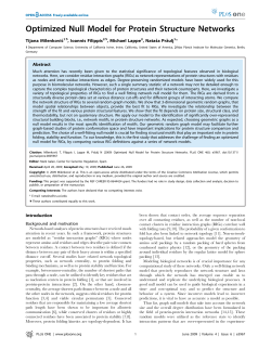 Optimized Null Model for Protein Structure Networks