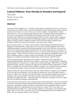 from Hornby to Hunston and beyond