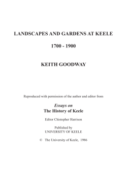 Landscapes Of Keele