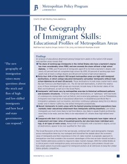 The Geography of Immigrant Skills: