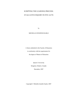 Searle_Michelle_J_200712_MEd - QSpace