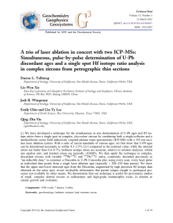 A trio of laser ablation in concert with two ICP-MSs - Cin