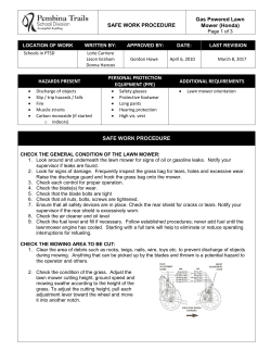 Gas Powered Lawn Mower (Honda) - Pembina Trails School Division