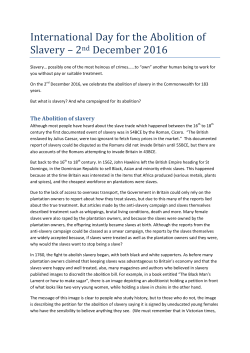 International Day for the Abolition of Slavery