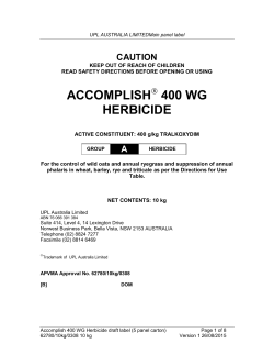 accomplish 400 wg herbicide