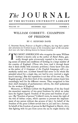 The JOURNAL - Rutgers University