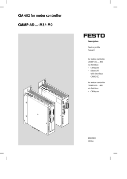 CiA 402 for motor controller CMMP-AS-...-M3/-M0