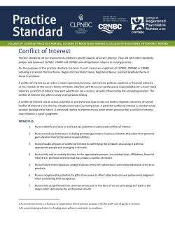 Conflict of Interest