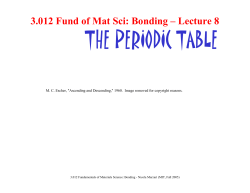 THE PERIODIC TABLE