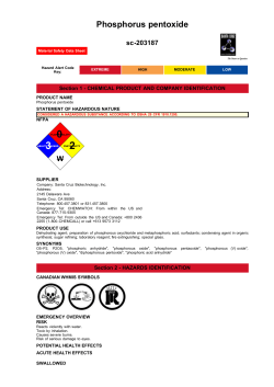 Phosphorus pentoxide - Santa Cruz Biotechnology