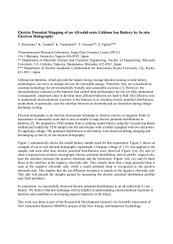 Electric Potential Mapping of an All-solid