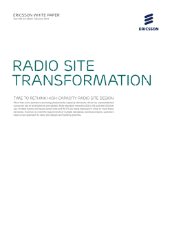 RADIO SITE TRANSFORMATION