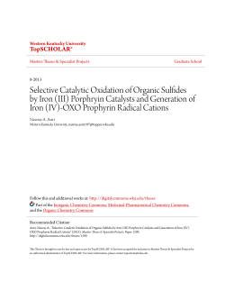 Selective Catalytic Oxidation of Organic Sulfides by Iron (III
