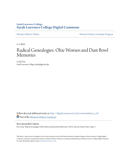 Radical Genealogies: Okie Women and Dust Bowl Memories