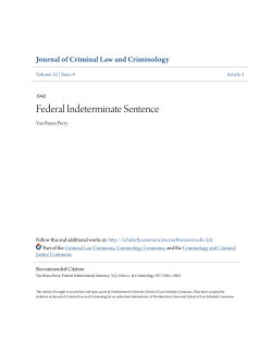 Federal Indeterminate Sentence