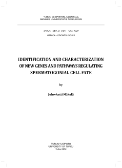 Identification and characterization of new genes and