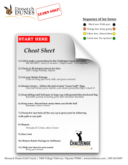 Sequence of tee boxes Cheat Sheet