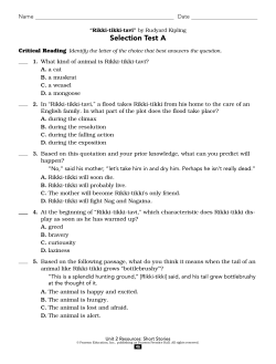 Selection Test A - Moore Public Schools