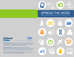 spread the word - Stop.Think.Connect. Resource Guide