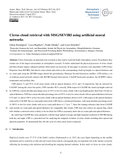 Cirrus cloud retrieval with MSG/SEVIRI using artificial neural networks