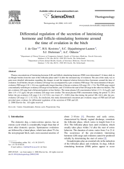 Differential regulation of the secretion of luteinizing hormone and