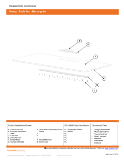 Dewey Table Top - Rectangular EB