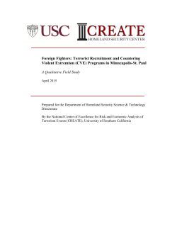 Foreign Fighters: Terrorist Recruitment and Countering Violent