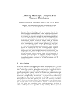 Detecting Meaningful Compounds in Complex Class Labels