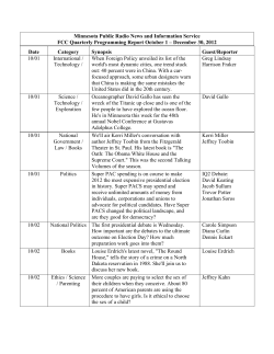 2012 - Minnesota Public Radio