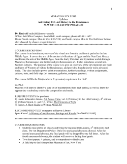 ART 113 B - Moravian College :: Home site