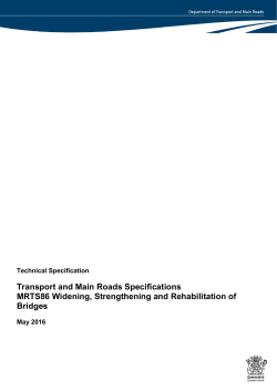 MRTS86 Technical Specification - Department of Transport and
