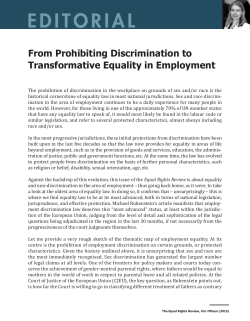 editorial - Equal Rights Trust