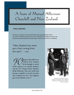 A State of Mutual Affection: Churchill and New
