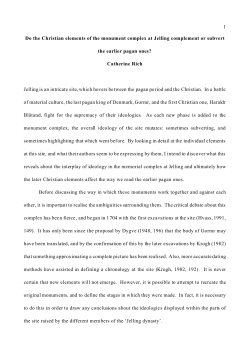 1 Do the Christian elements of the monument complex at Jelling