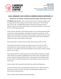 d-day: normandy 1944 to open at carnegie science center may 15