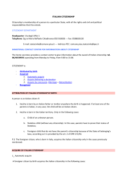 italian citizenship