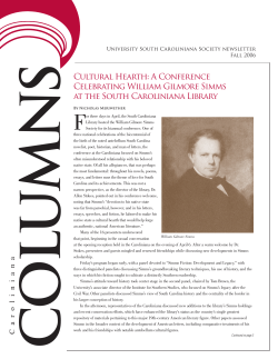 Cultural Hearth: A Conference Celebrating William Gilmore Simms
