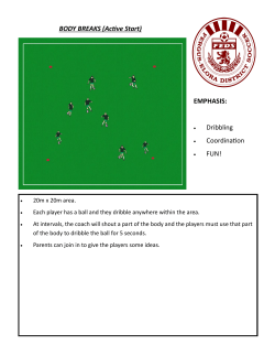BODY BREAKS (Active Start) EMPHASIS: Dribbling Coordination