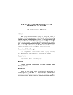 AN AUTOMATED TEXT-BASED SYNTHETIC FACE WITH