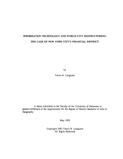 Information Technology and World City Restructuring: The Case of